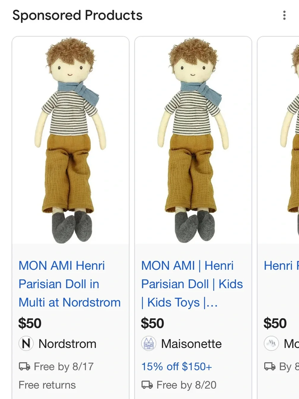 Mon Ami Henri Parisian Doll